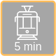 5 Minut do przystanku tramwajowego